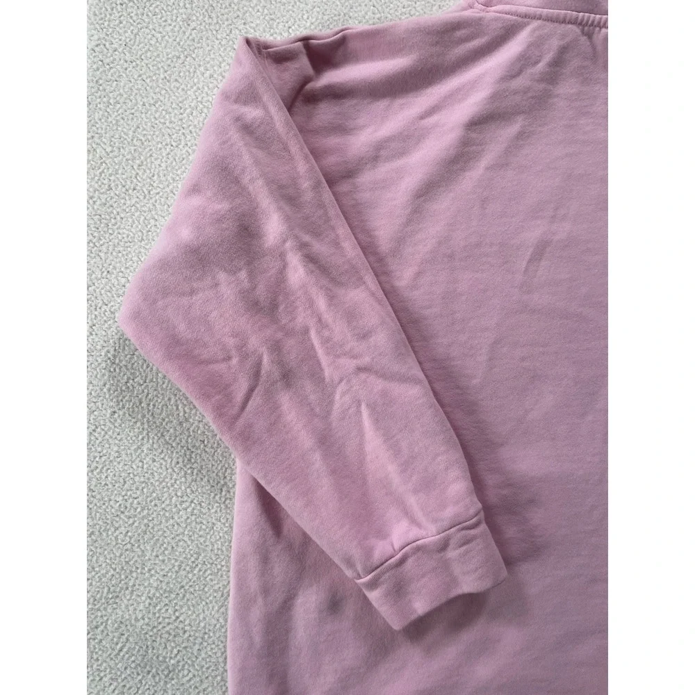 Juicy Couture Womens XL Hoodie Pink Silver Logo Graphic Pullover Sweatshirt